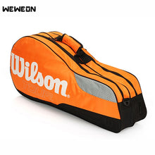 Load image into Gallery viewer, 6Pcs Tennis Racket Bag Adult Children Badminton Bag for Training Single Shoulder Racket Bag with Double Main Pocket for Shoes